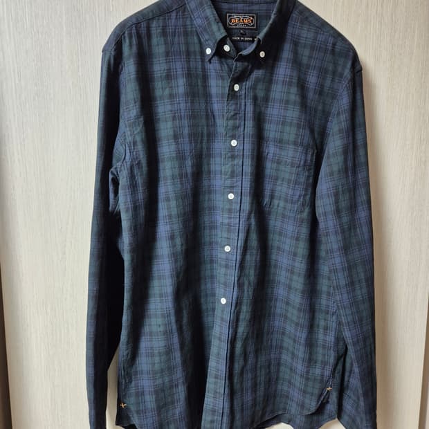 BEAMS 빔즈 플러스 체크 OCBE 셔츠 체크남방 XL 남성