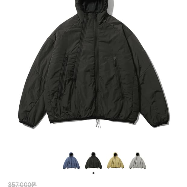 모이프 더블 집 인슐레이트 파카 올리브 브라운 2사이즈