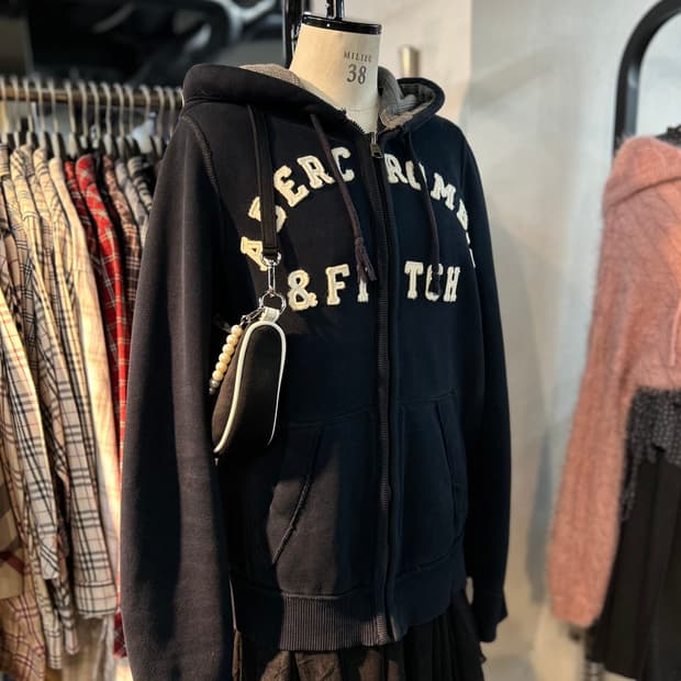 Abecrombie Navy Zip-Up Hoodie