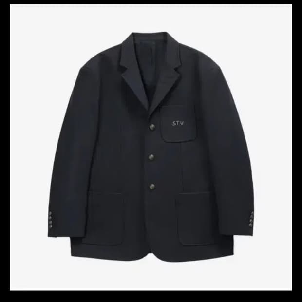 stu 24ss 스티치 블레이저 네이비 L