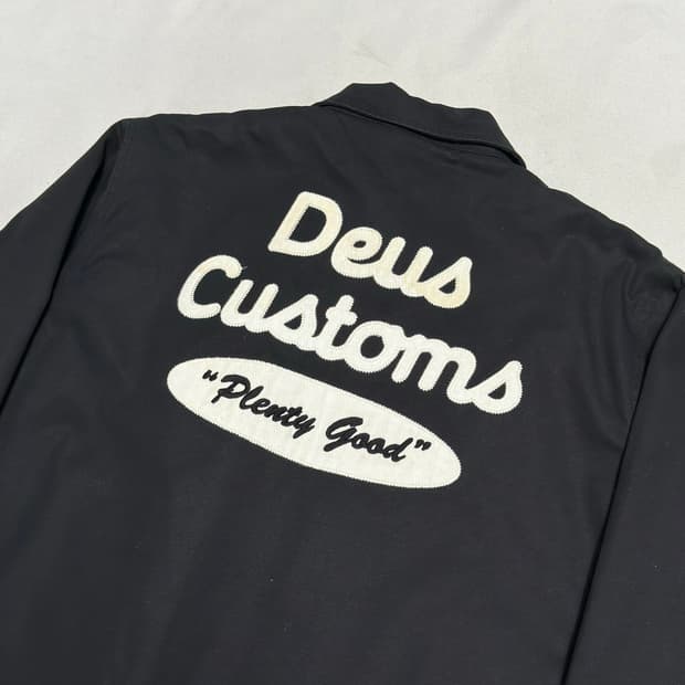 XL 데우스 엑스 마키나 워크숍 블랙 코치 자켓