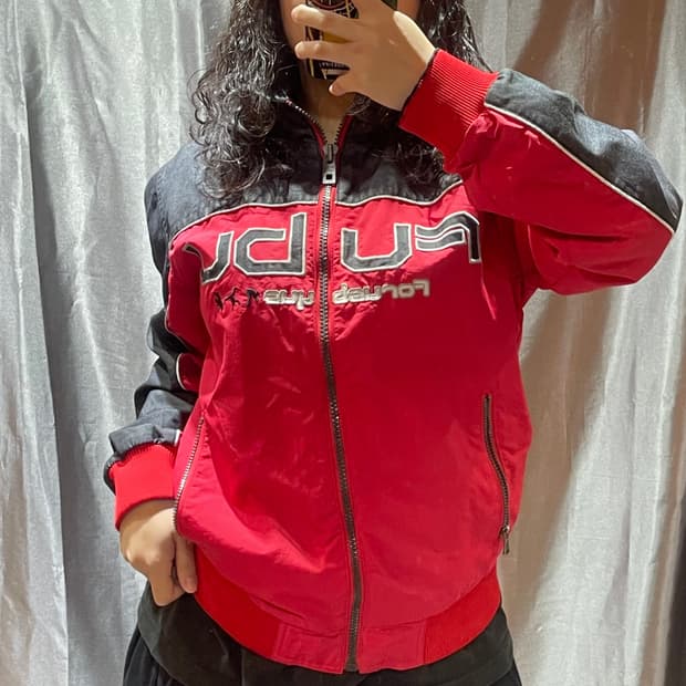 L FUBU 푸부 비보잉 스펠링 로고 자켓