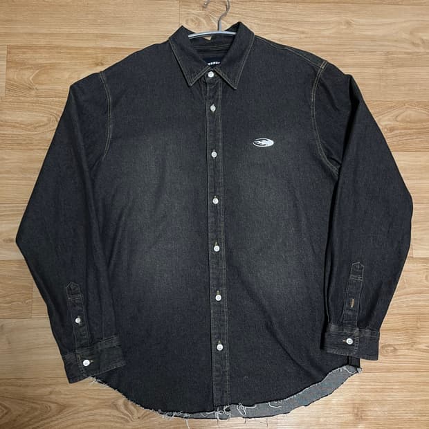 WKNDRS RACING DENIM SHIRT (BLACK) M