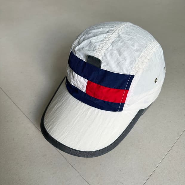 90s 타미 세일링기어 MADE IN USA 빅플래그 롱챙 캡