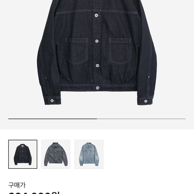 [3] 폴리테루 데님 트러커 인디고