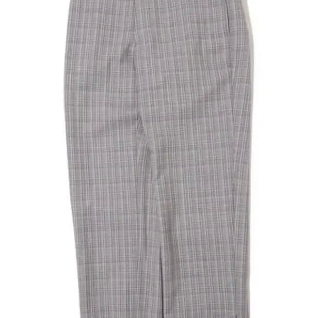 오라리 하드 트위스트 울 체크 슬랙스 3