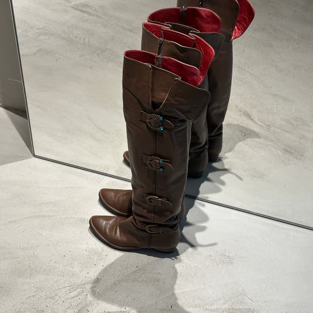 00s Anna sui  y2k vintage brown boots
