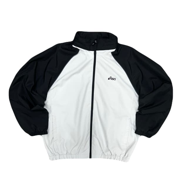 아식스 올드스쿨 블랙 그레이 바람막이(105)