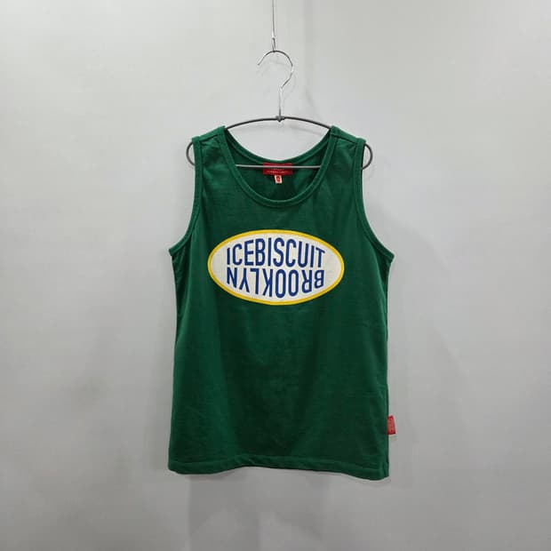 아이스비스킷 키즈 스펠로고 프린팅 민소매티 145