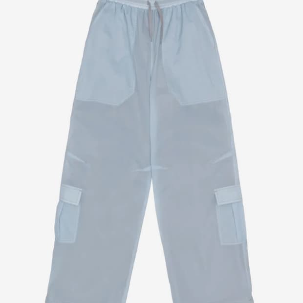 스컬프터 오픈워크 스티치 팬츠