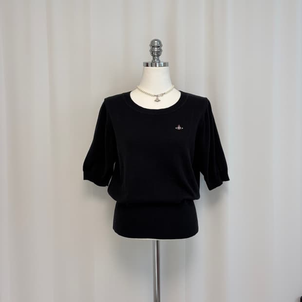 비비안웨스트우드 유넥 반팔 니트