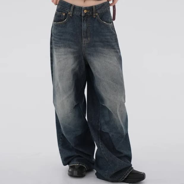 OOTJ 바토 빈티지 백 데님 팬츠