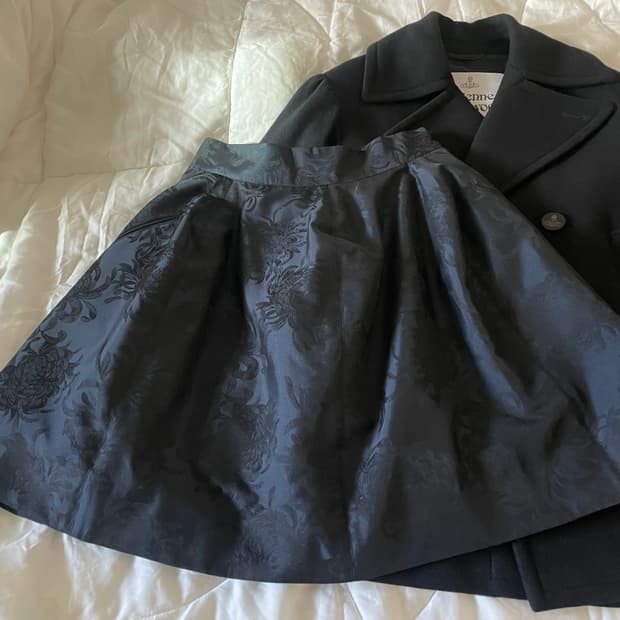 비비안웨스트우드 / 레드라벨 자카드 스커트 