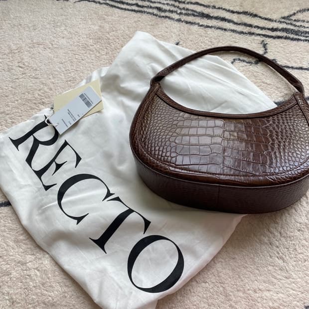 렉토 크로크이펙트 쇼울더백 브라운 새상품