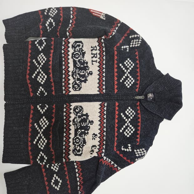 rrl 집업가디건 L