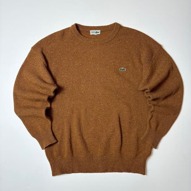 라코스테 00's 로고 패치 보카시 크루넥 니트 PN8804