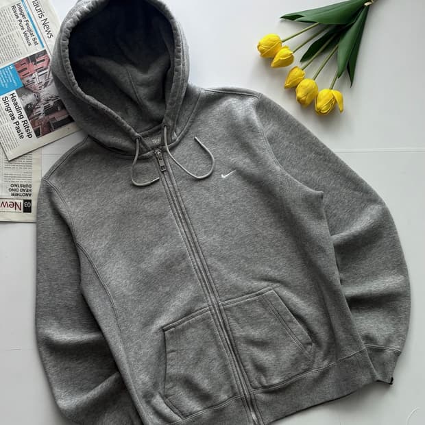 Nike 나이키 스우시 그레이 후드 집업