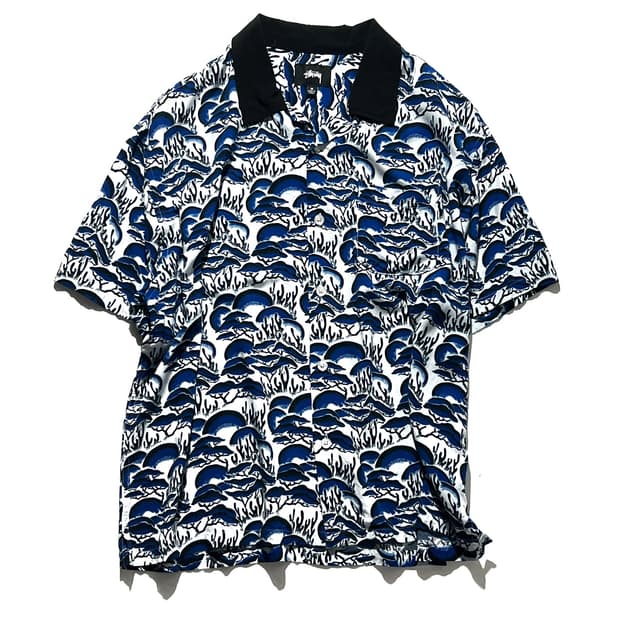 Stussy Coral Pattern Shirt Rayon