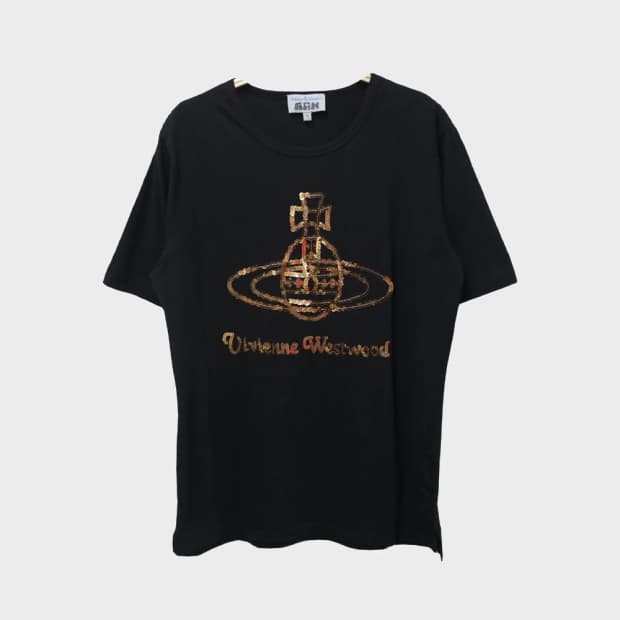 비비안웨스트우드 스팽글 반팔티셔츠 66142