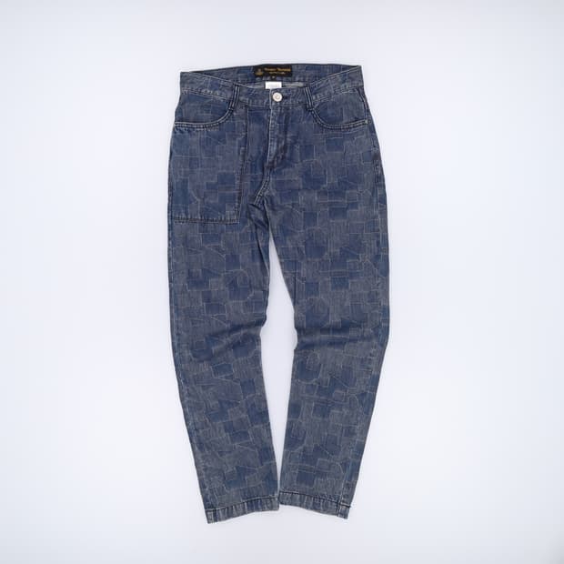 38 비비안웨스트우드 패턴 데님팬츠 0420H1