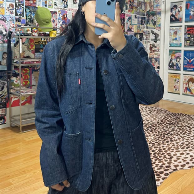 리바이스 콘밀 데님 셀비지 초어 자켓