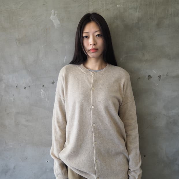 꼼데가르송 robe de chambre AD1993 롱 가디건 오트밀