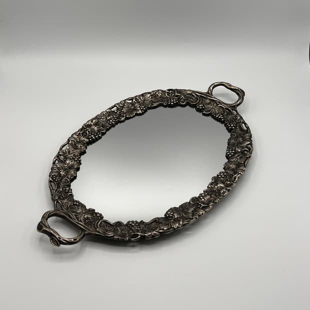 독일 Godinger 실버 플레이티드 거울트레이