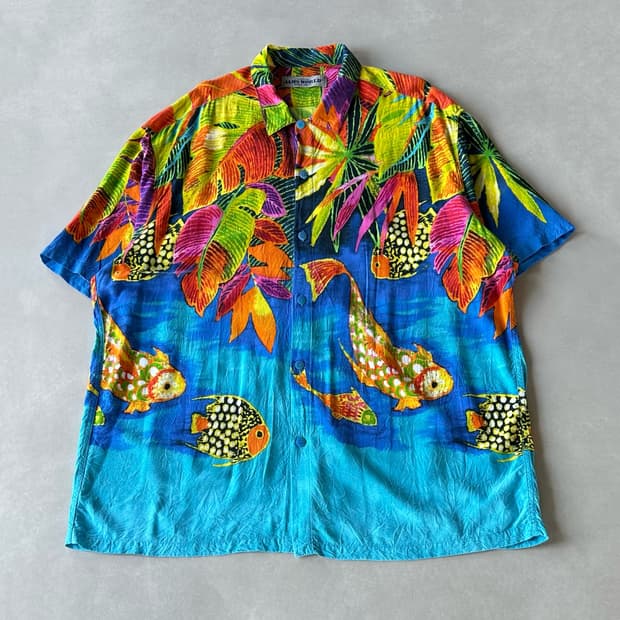 [2XL]잼스월드 jamsworld USA 레이온 하와이안 셔츠