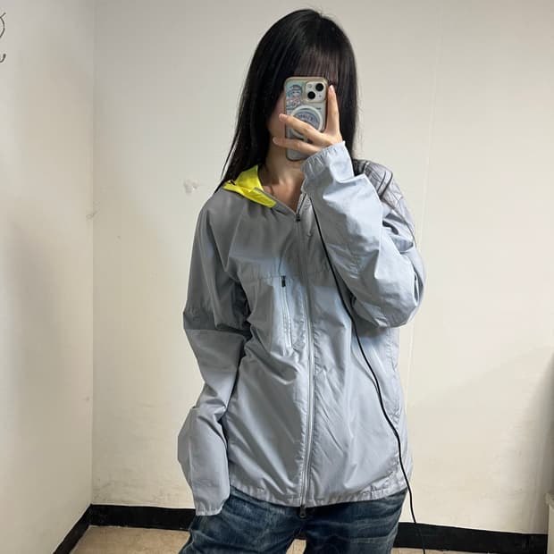 Nike Neon Grey Running Windbreaker  