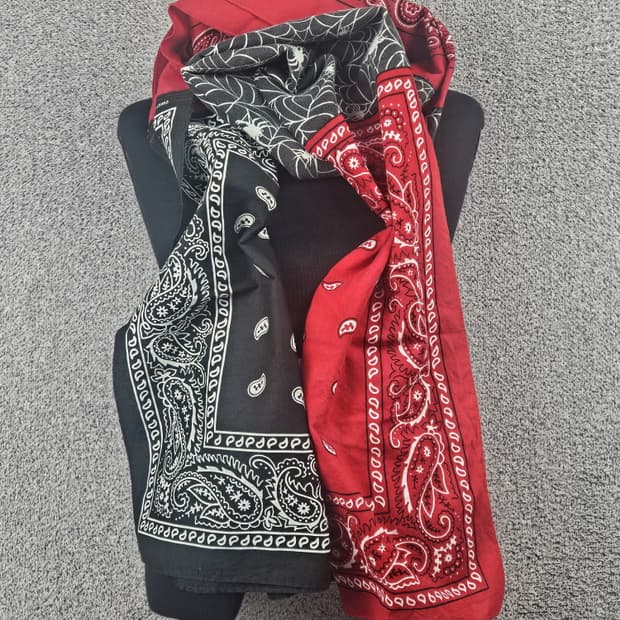 반다나 리워크 커스텀 스카프 머플러 / 10423