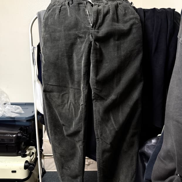 카키스 Khakis 코듀로이 Common Pant 블랙 올리브 S