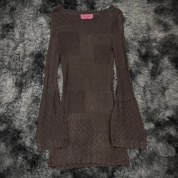 Hysteric Glamour 크로쉐 시스루 니트 원피스