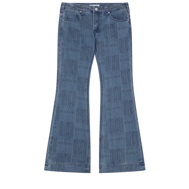 VINTAGE BOOTCUT DENIM PANTS BLUE