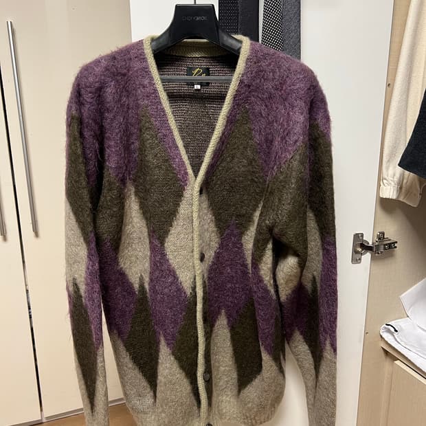 니들스 모헤어 가디건