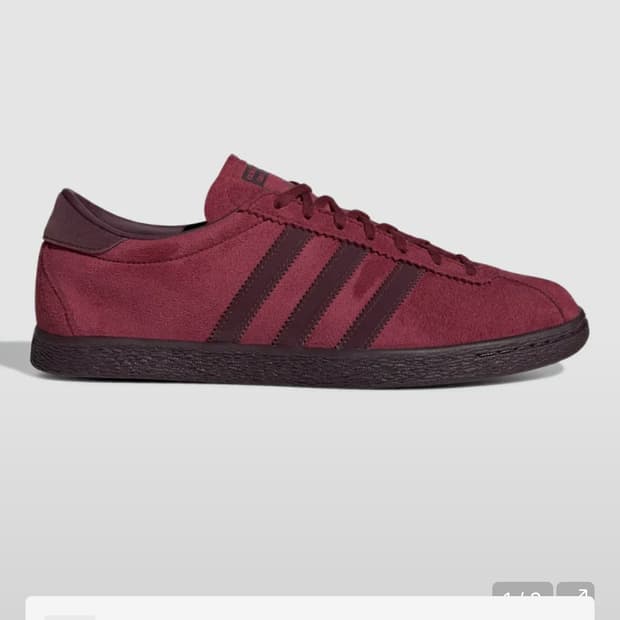 235) 아디다스 토바코 버건디 스웨이드 스니커즈 운동화 신발