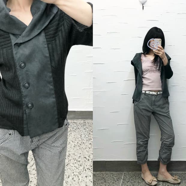 shadow drape cardigan