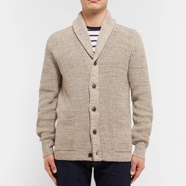 정품 랄프로렌 숄카라 남자 가디건 (신세계 본점 도장 ㅇ)