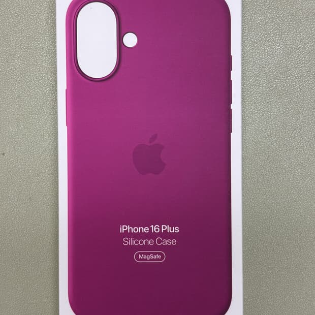 [미개봉] 애플 정품 실리콘 케이스 아이폰 16 플러스 후크시아
