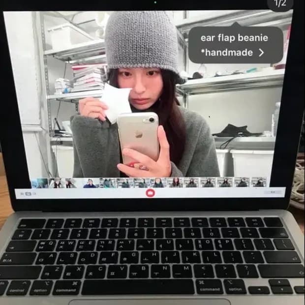 studios alloy 스튜디오알로이 이어플랩 비니