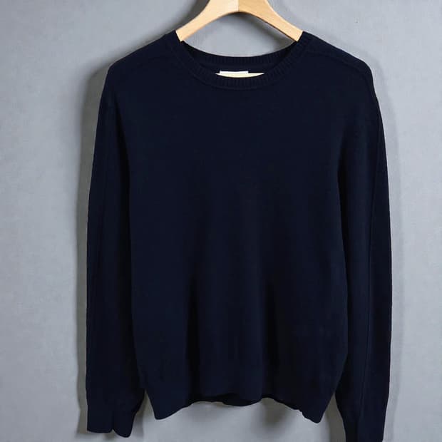 100~105)REISS 리스 캐시미어 니트 네이비