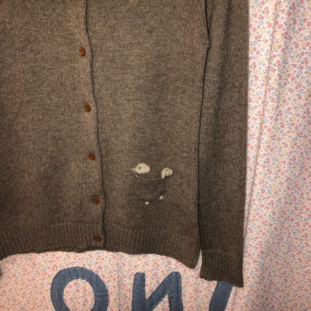 Bird knit cardigan