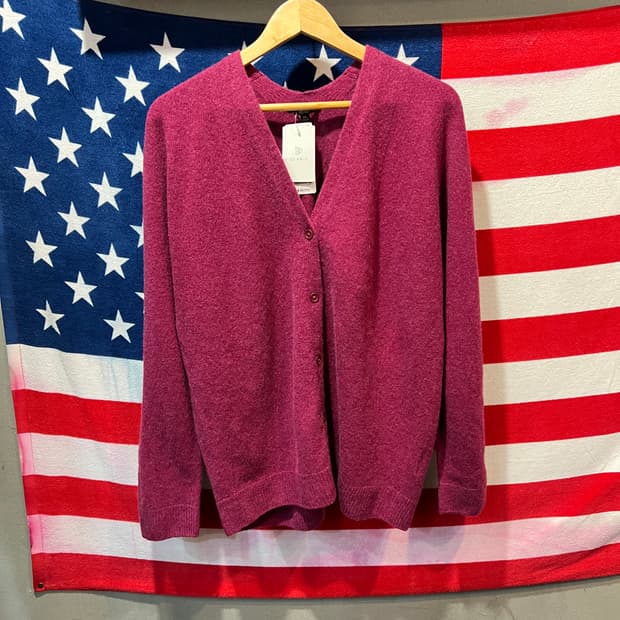 유니클로 버건디 가디건