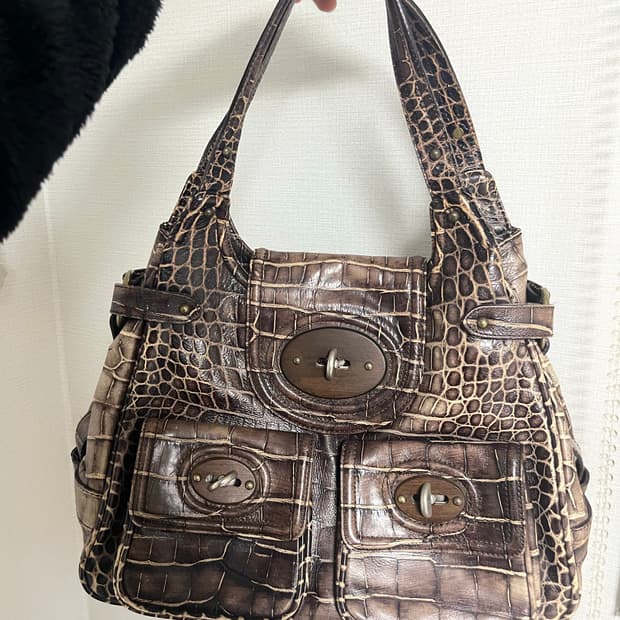 한섬 타임 소가죽 레더백