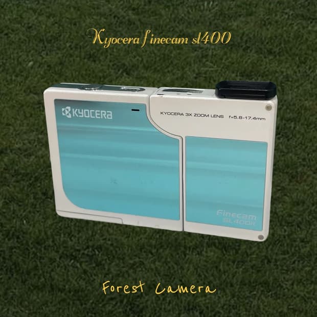 (셀카/희귀) 교세라 finecam sl400r 디지털카메라