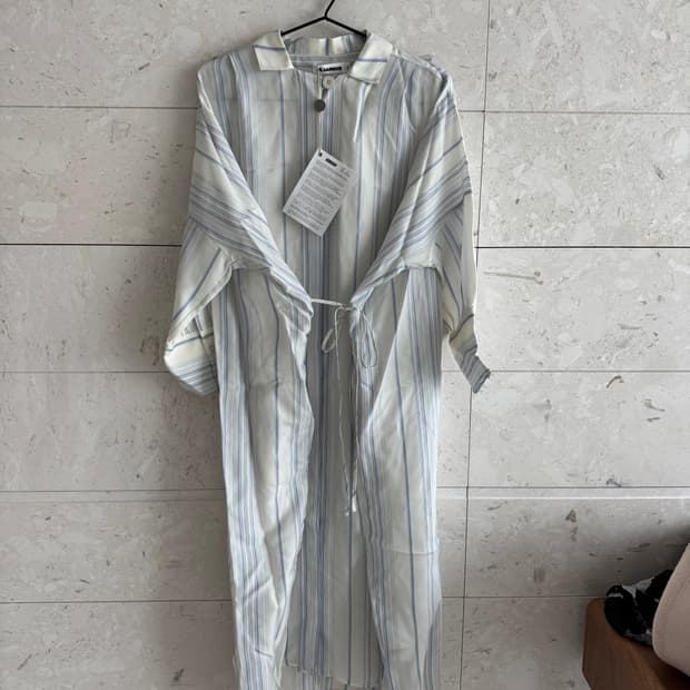 질샌더 JIL SANDER 스트라이프 셔츠 원피스 19ss 리조트 컬렉션