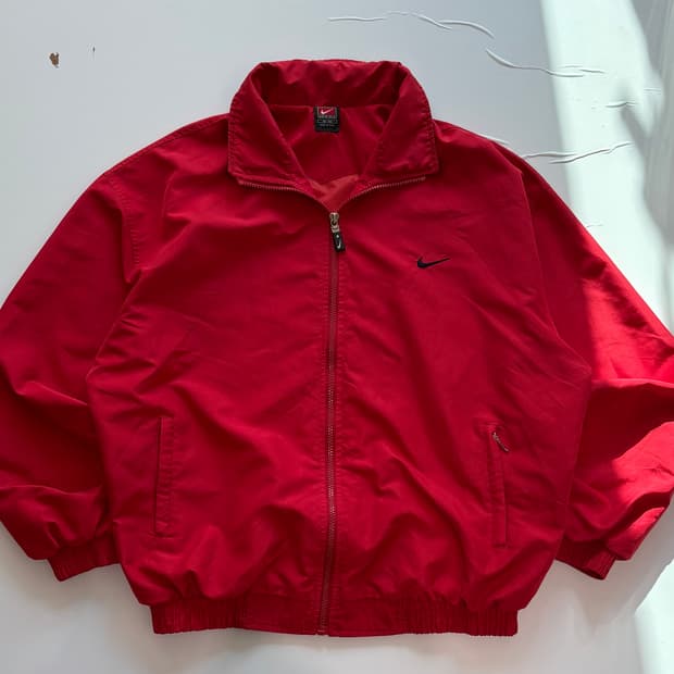 Nike 나이키 빈티지 스우시 레드 바람막이