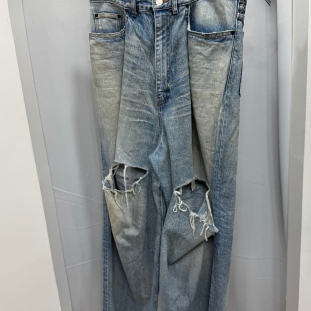 발렌시아가 스케이터 데님 진 팬츠 M 