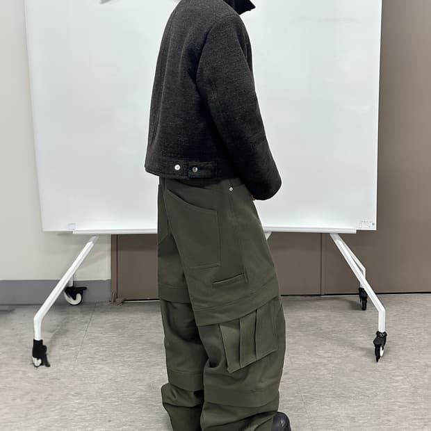 [2] 카미엔 타이탄 배기 팬츠 카키 새상품