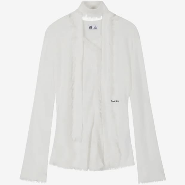 락케이크 Flow Shade Blouse - White