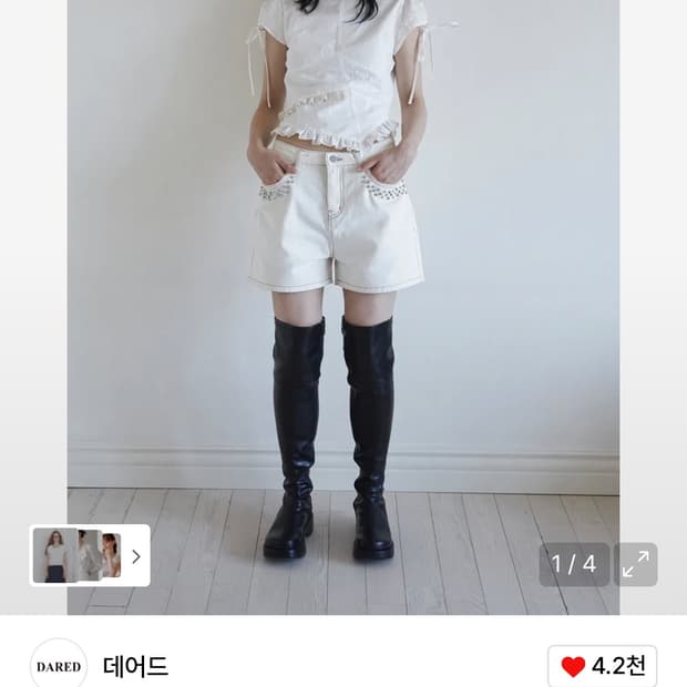 데어드 블라우스
